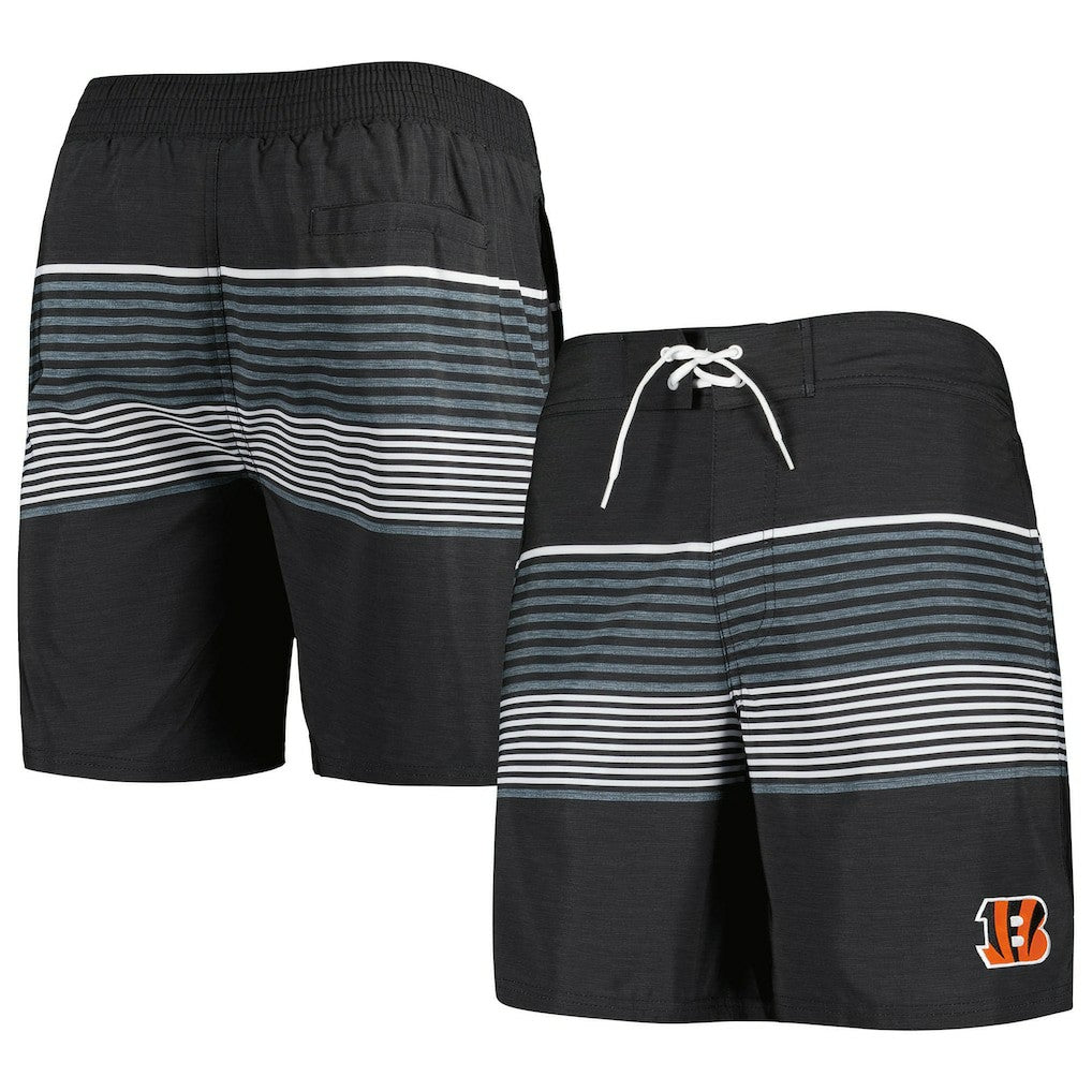 Cincinnati Bengals  G-III Sports by Carl Banks Coastline Volley Swim Shorts