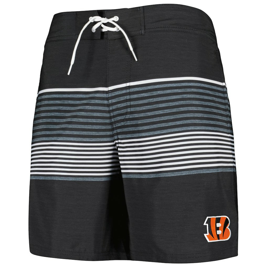 Cincinnati Bengals  G-III Sports by Carl Banks Coastline Volley Swim Shorts
