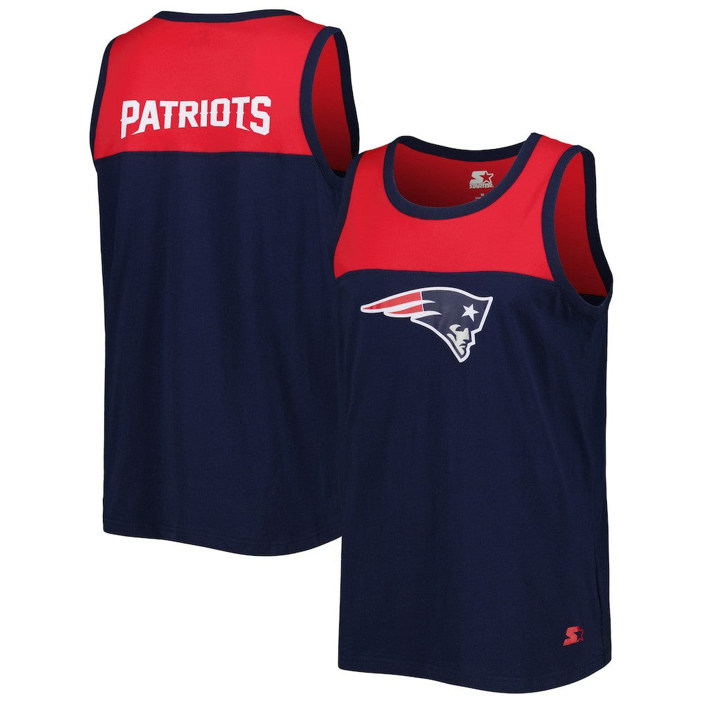 New England Patriots  Starter Logo Touchdown Fashion Tank Top