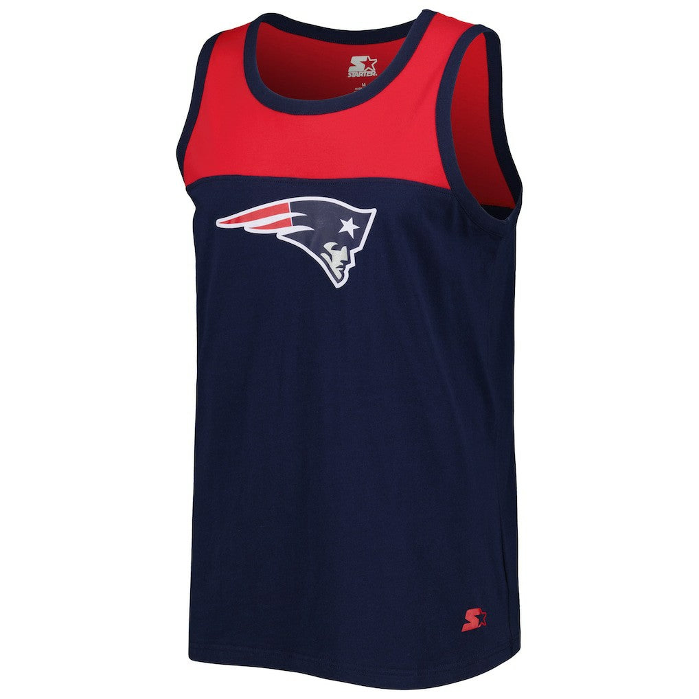 New England Patriots  Starter Logo Touchdown Fashion Tank Top