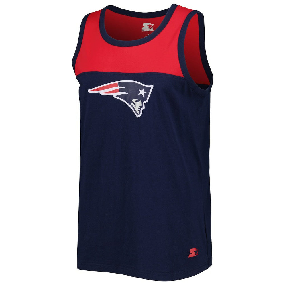 New England Patriots  Starter Logo Touchdown Fashion Tank Top