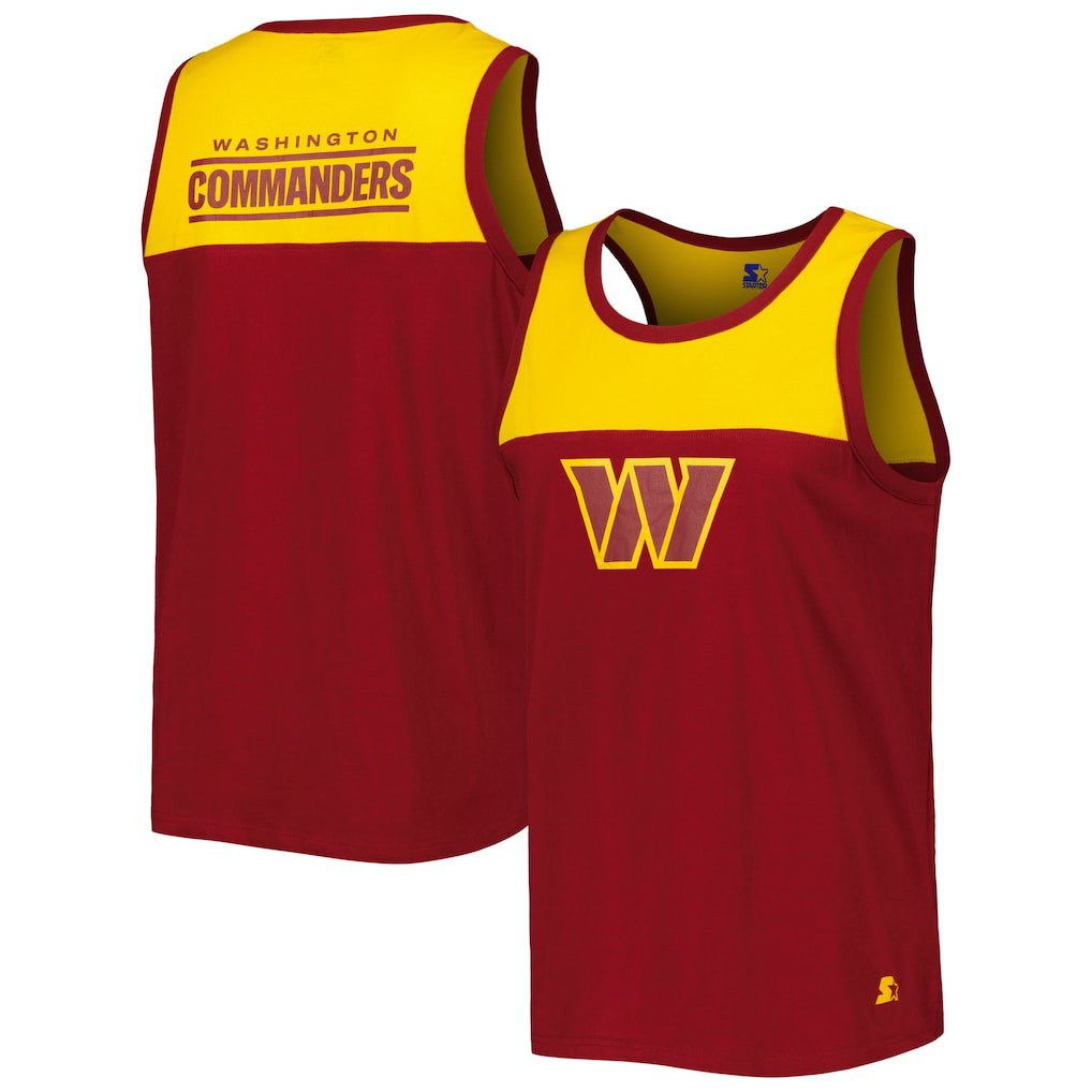 Washington Commanders  Starter Logo Touchdown Fashion Tank Top