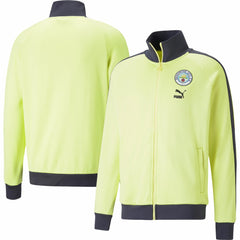 Manchester City ftblHeritage T7 Raglan Full-Zip Track Jacket Yellow - Puma