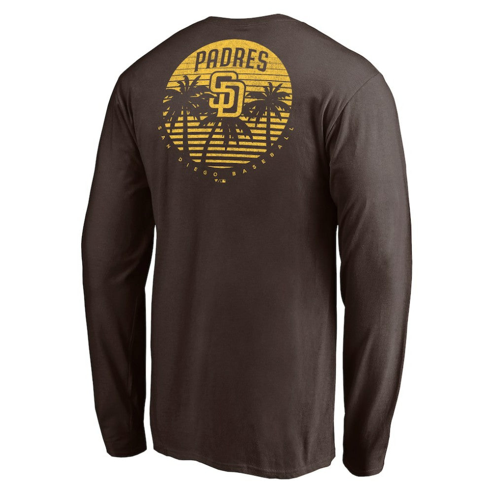 San Diego Padres Team Hometown Collection Palm Sunset Long Sleeve T-Shirt | MLB US