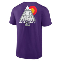 Colorado Rockies Team Hometown Collection Mile High Back T-Shirt | MLB For sale