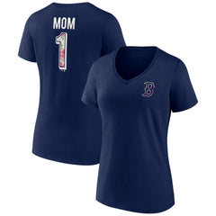 Boston Red Sox Women's Team Logo Mother's Day V-Neck T-Shirt | MLB Online