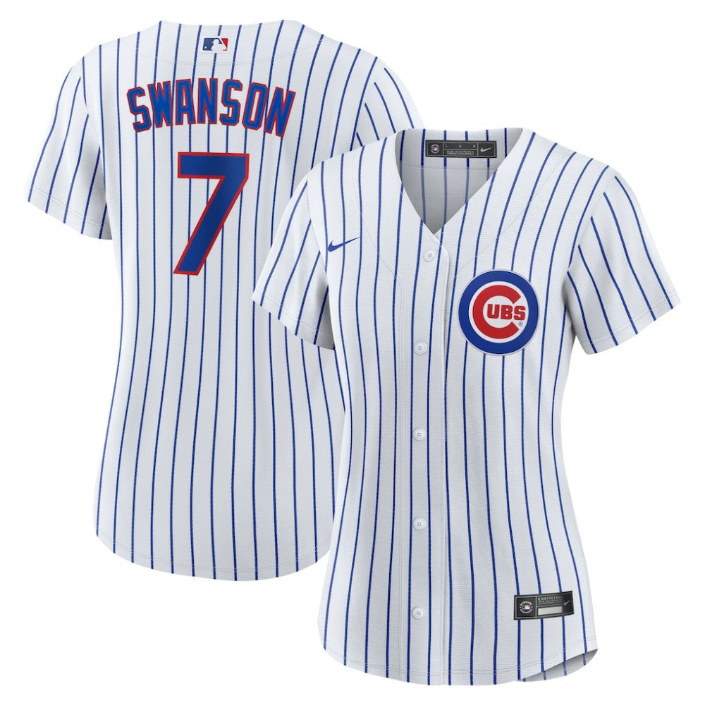 Dansby Swanson Chicago Cubs Nike Women's Home Replica Player Jersey | MLB Outlet