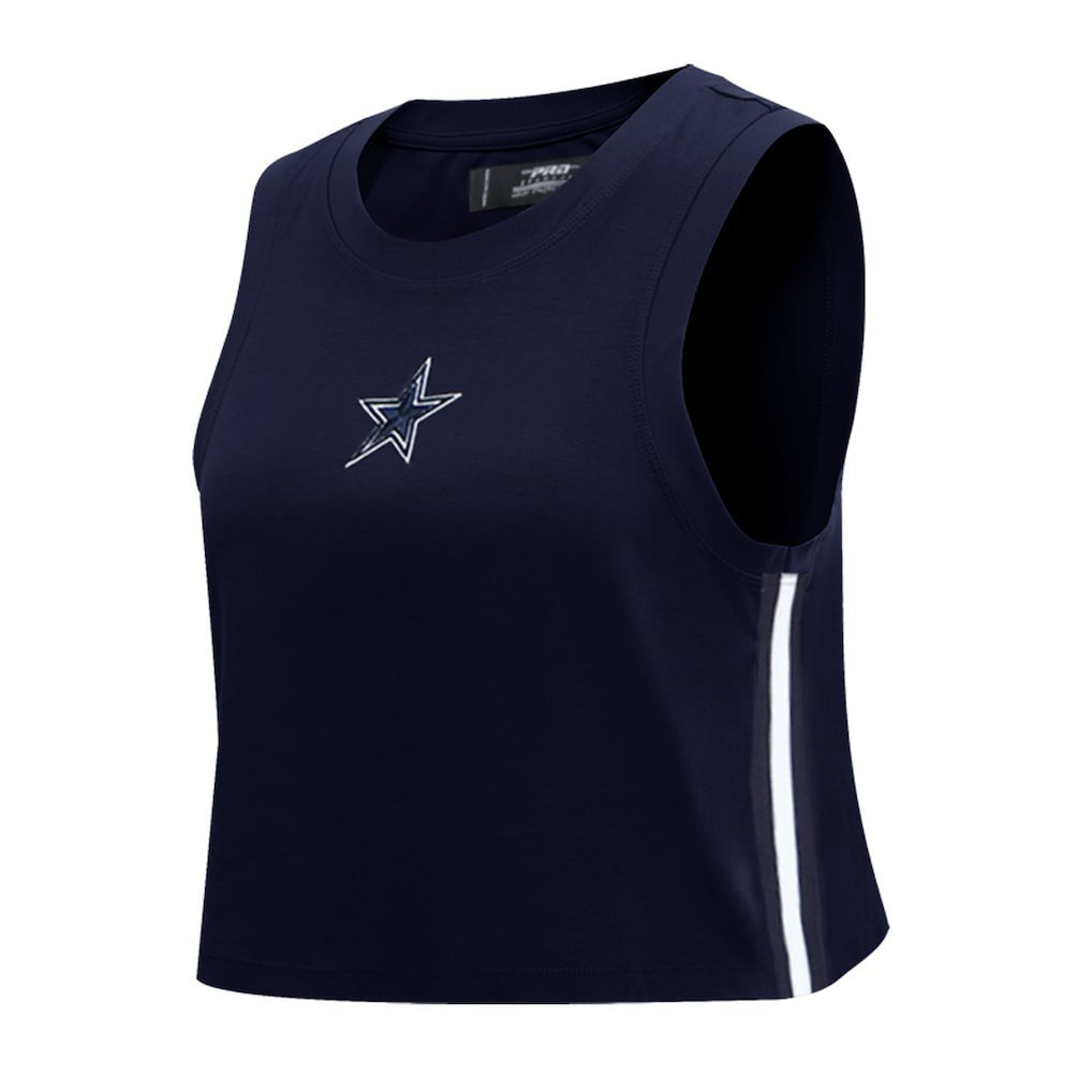 Dallas Cowboys  Pro Standard Women's Ombre Wordmark Classic Cropped Tank Top