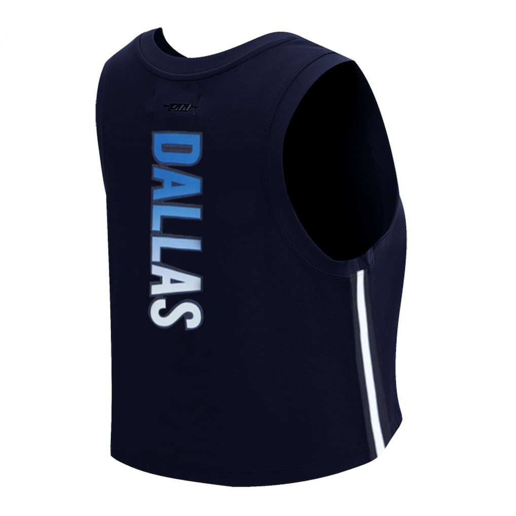 Dallas Cowboys  Pro Standard Women's Ombre Wordmark Classic Cropped Tank Top