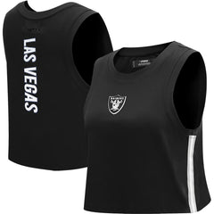 Las Vegas Raiders  Pro Standard Women's Ombre Wordmark Classic Cropped Tank Top