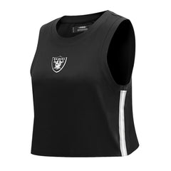 Las Vegas Raiders  Pro Standard Women's Ombre Wordmark Classic Cropped Tank Top