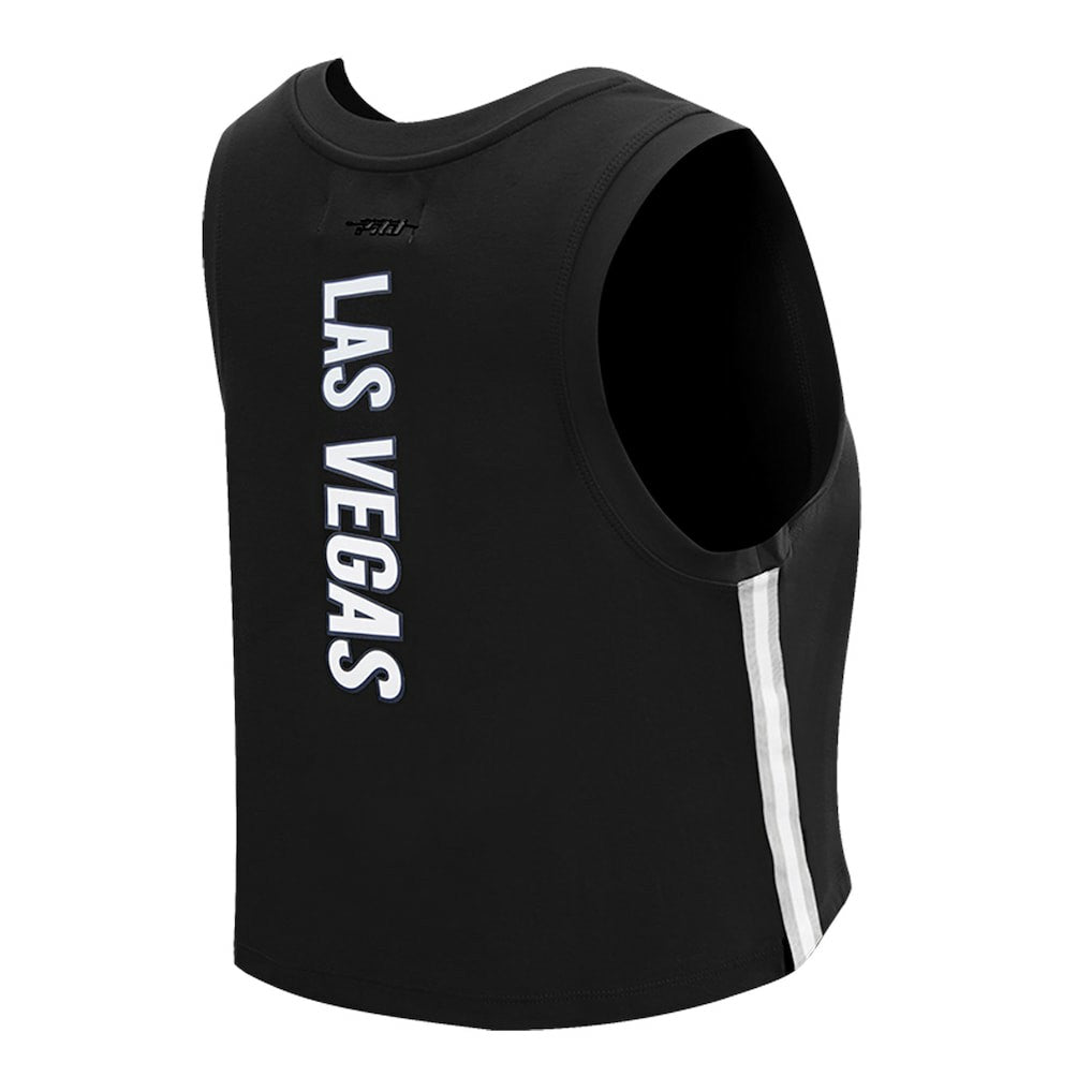 Las Vegas Raiders  Pro Standard Women's Ombre Wordmark Classic Cropped Tank Top