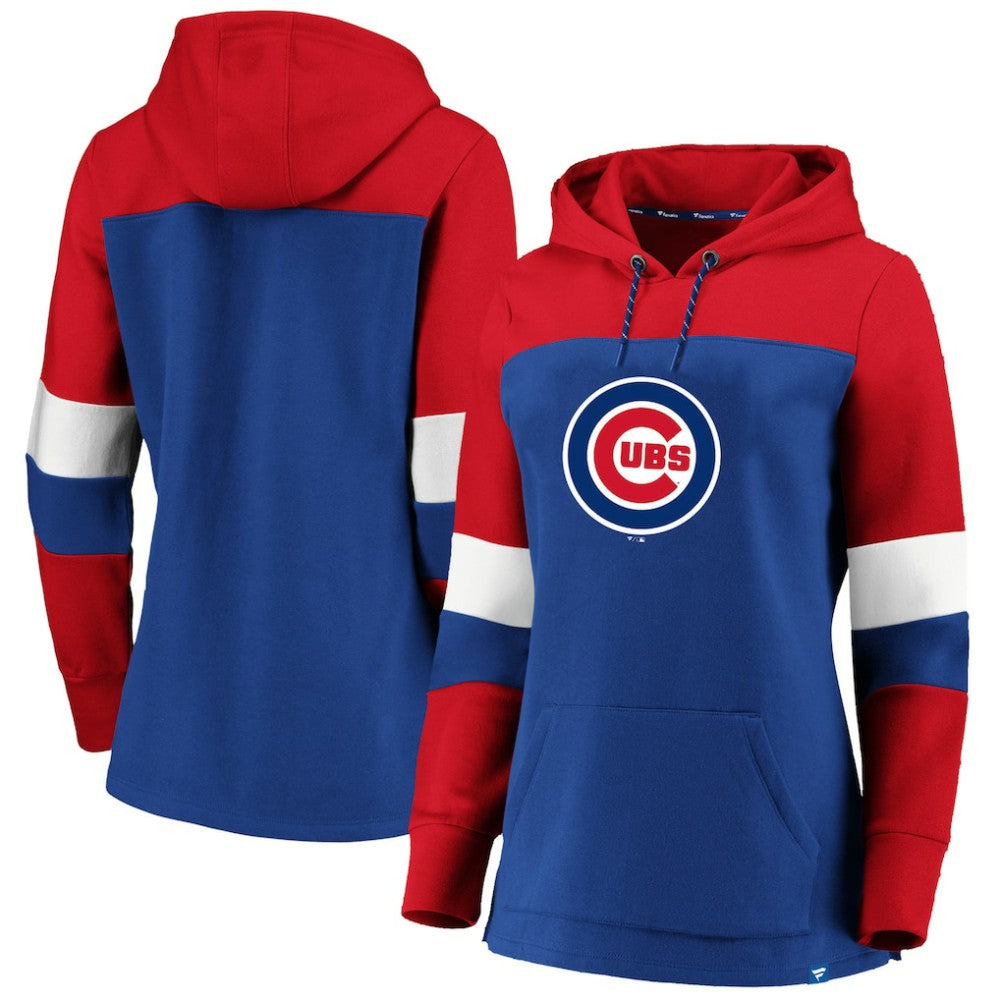 Chicago Cubs Women's Plus Size Colorblock Pullover Hoodie | MLB Near me