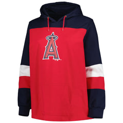 Los Angeles Angels Women's Plus Size Colorblock Pullover Hoodie | MLB Online