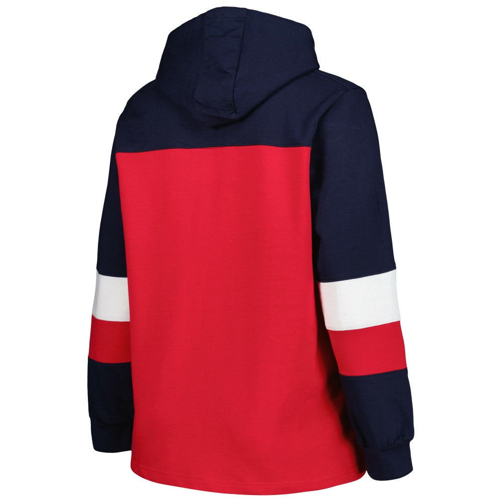 Los Angeles Angels Women's Plus Size Colorblock Pullover Hoodie | MLB Online