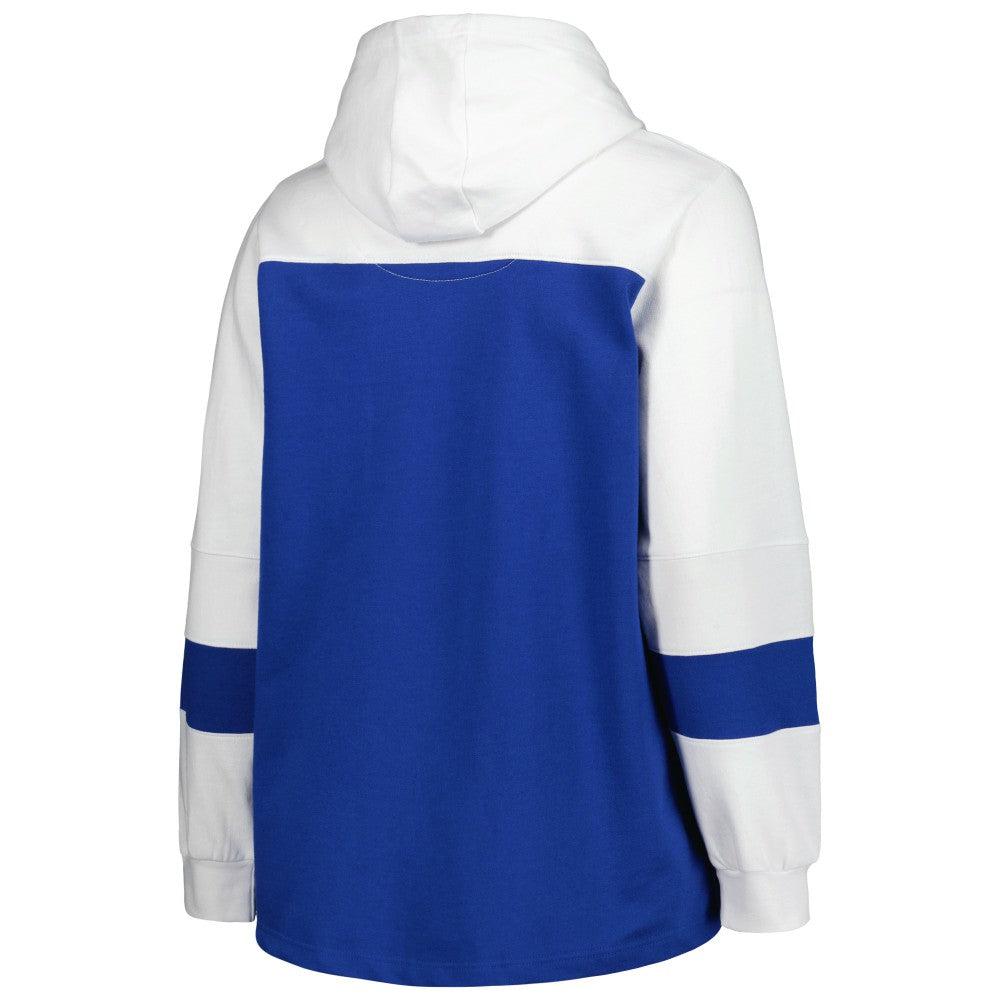 Los Angeles Dodgers Women's Plus Size Colorblock Pullover Hoodie | MLB Sale
