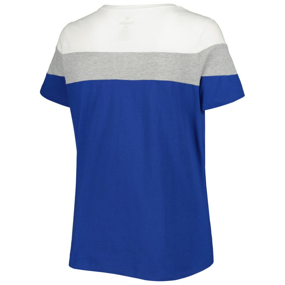 Chicago Cubs Women's Plus Size Colorblock T-Shirt | MLB New