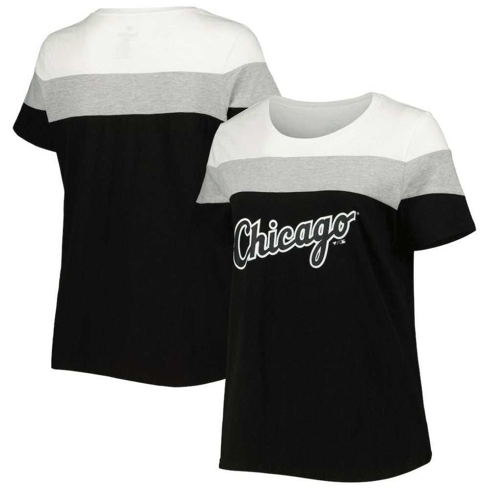 Chicago White Sox Women's Plus Size Colorblock T-Shirt | MLB For sale