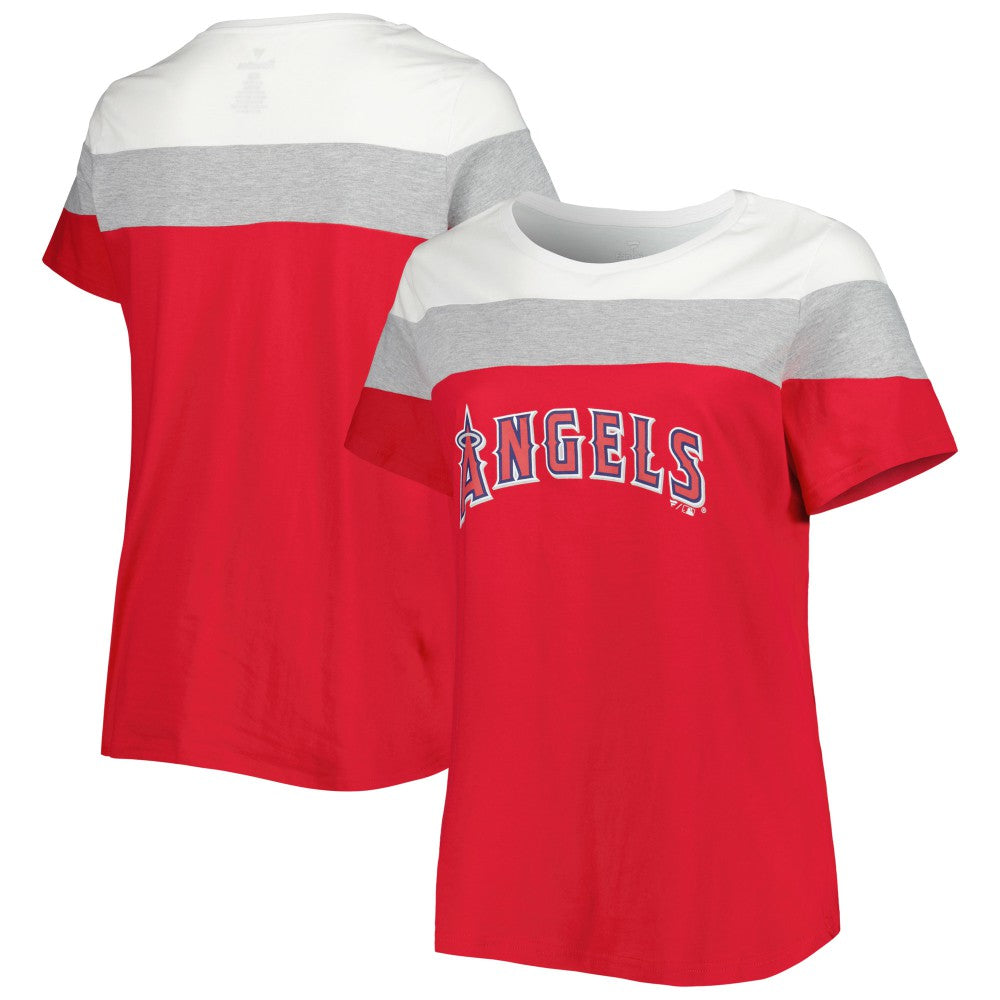 Los Angeles Angels Women's Plus Size Colorblock T-Shirt | MLB Online