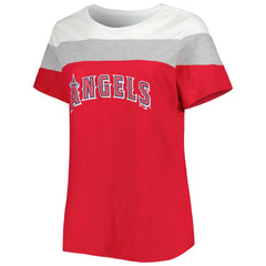 Los Angeles Angels Women's Plus Size Colorblock T-Shirt | MLB Online