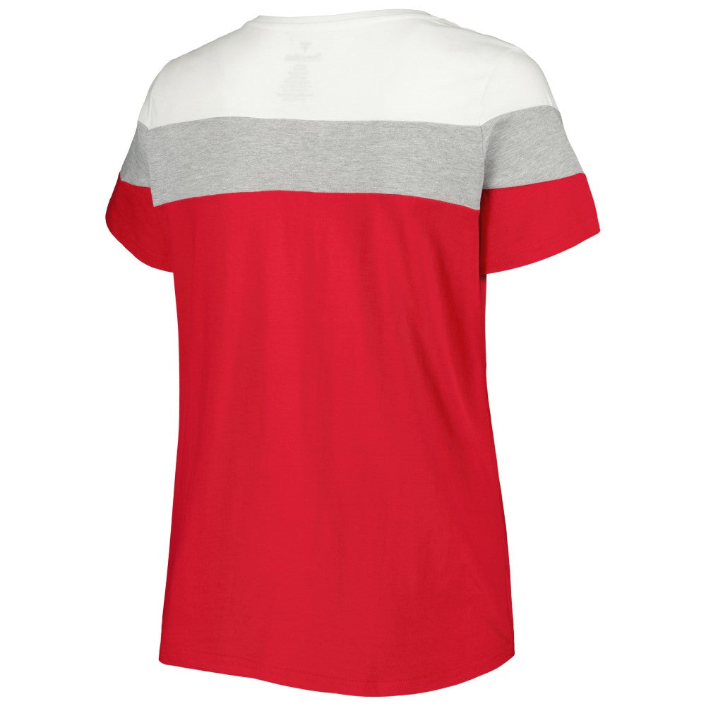 St. Louis Cardinals Women's Plus Size Colorblock T-Shirt | MLB Outlet