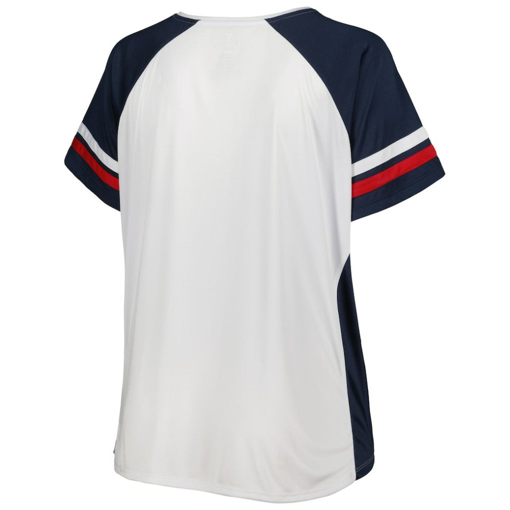 Washington Nationals Women's Plus Size Notch Neck T-Shirt | MLB Shop