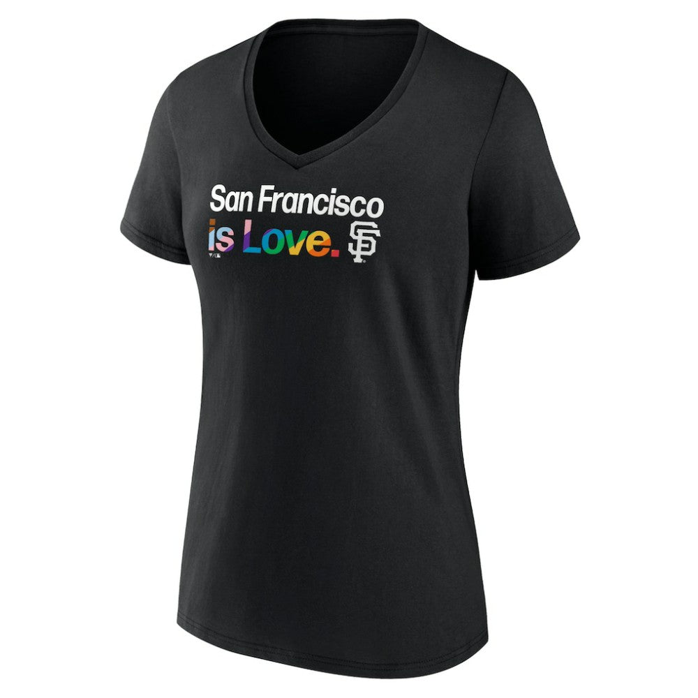 San Francisco Giants Profile Women's Plus Size Pride V-Neck T-Shirt | MLB Online