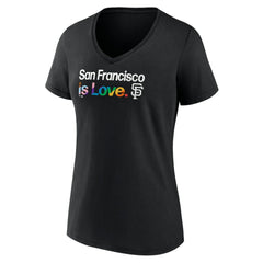 San Francisco Giants Profile Women's Plus Size Pride V-Neck T-Shirt | MLB Online