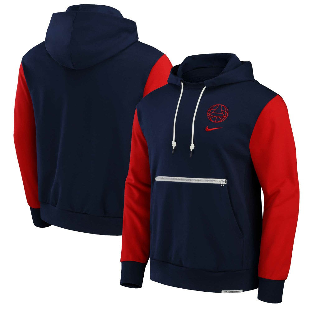 Paris Saint-Germain Standard Issue Pullover Hoodie Navy - Nike