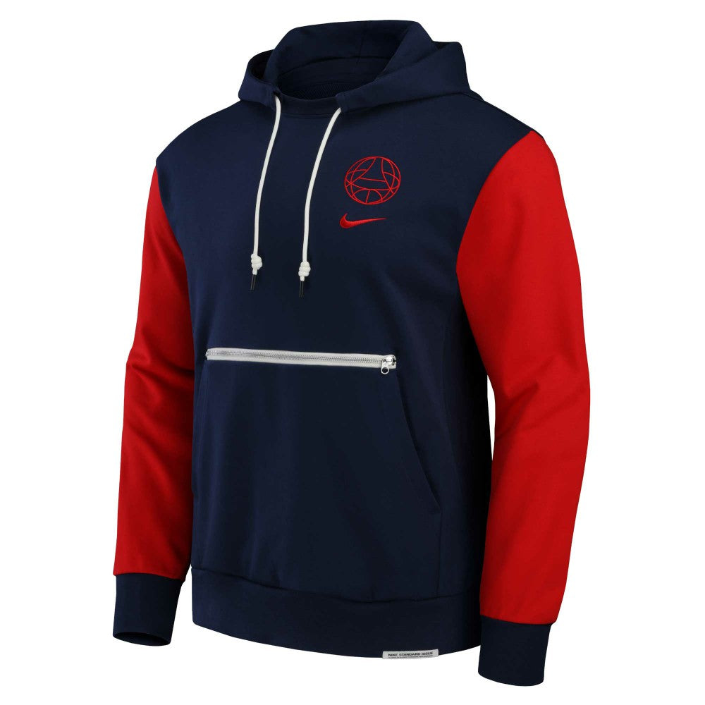 Paris Saint-Germain Standard Issue Pullover Hoodie Navy - Nike