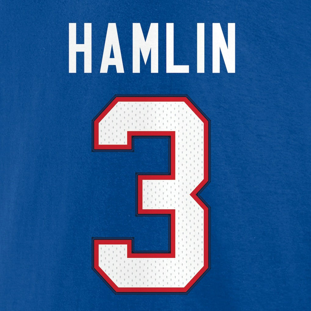 Buffalo Bills  Damar Hamlin  Icon Name & Number T-Shirt