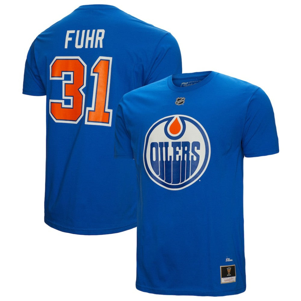 Grant Fuhr Edmonton Oilers Mitchell & Ness Name & Number T-Shirt Online