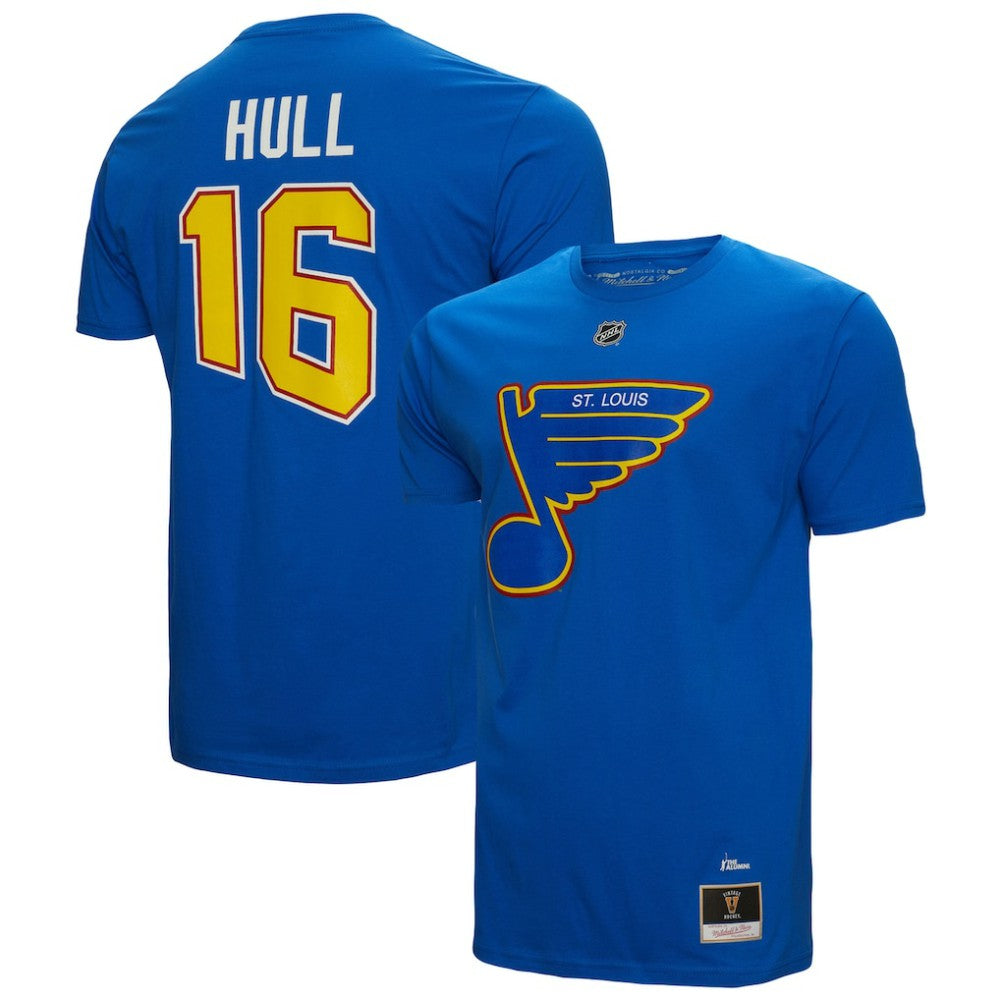 Brett Hull St. Louis Blues Mitchell & Ness Name & Number T-Shirt Outlet
