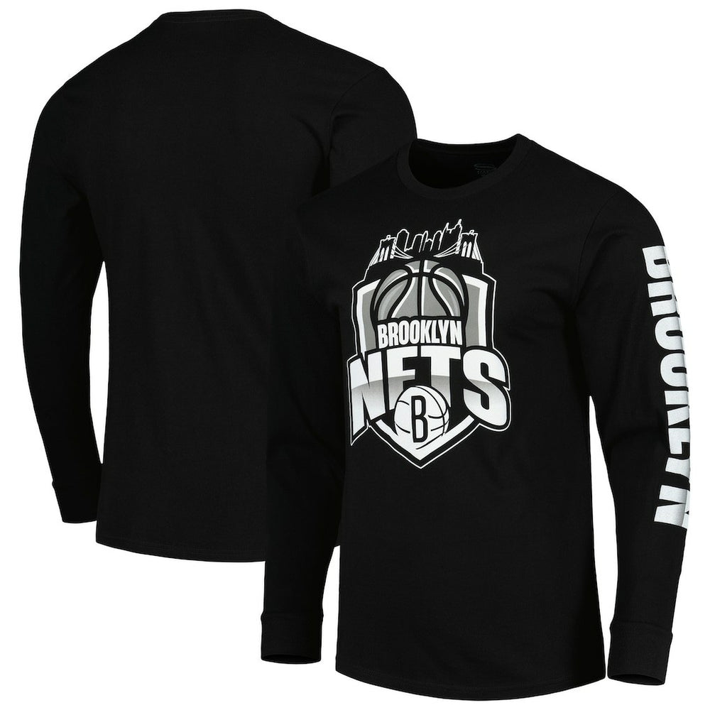 Brooklyn Nets Stadium Essentials Unisex NBA Crest Long Sleeve T-Shirt For Sale