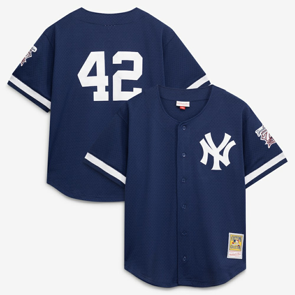 Mariano Rivera New York Yankees Mitchell & Ness Cooperstown Collection Mesh Batting Practice Button-Up Jersey | MLB Discount