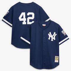 Mariano Rivera New York Yankees Mitchell & Ness Cooperstown Collection Mesh Batting Practice Button-Up Jersey | MLB Discount