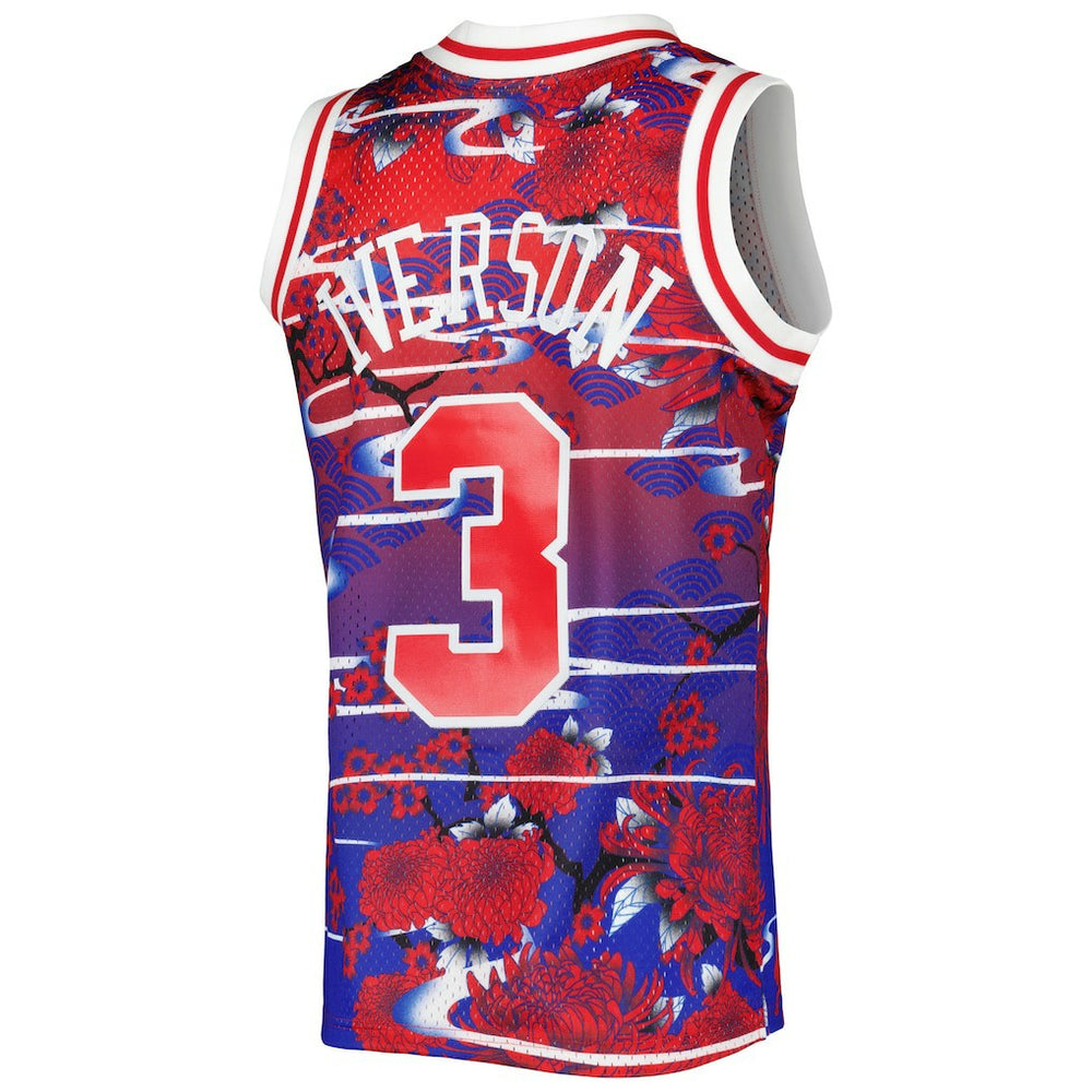 Allen Iverson Philadelphia 76ers 1996/97 Hardwood Classics Lunar New Year Swingman Jersey On Sale