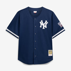 Derek Jeter New York Yankees Mitchell & Ness Cooperstown Collection Mesh Batting Practice Button-Up Jersey | MLB Outlet