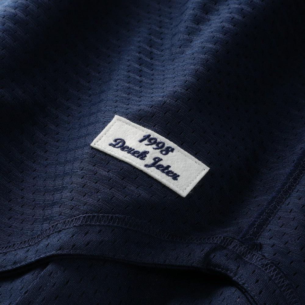Derek Jeter New York Yankees Mitchell & Ness Cooperstown Collection Mesh Batting Practice Button-Up Jersey | MLB Outlet