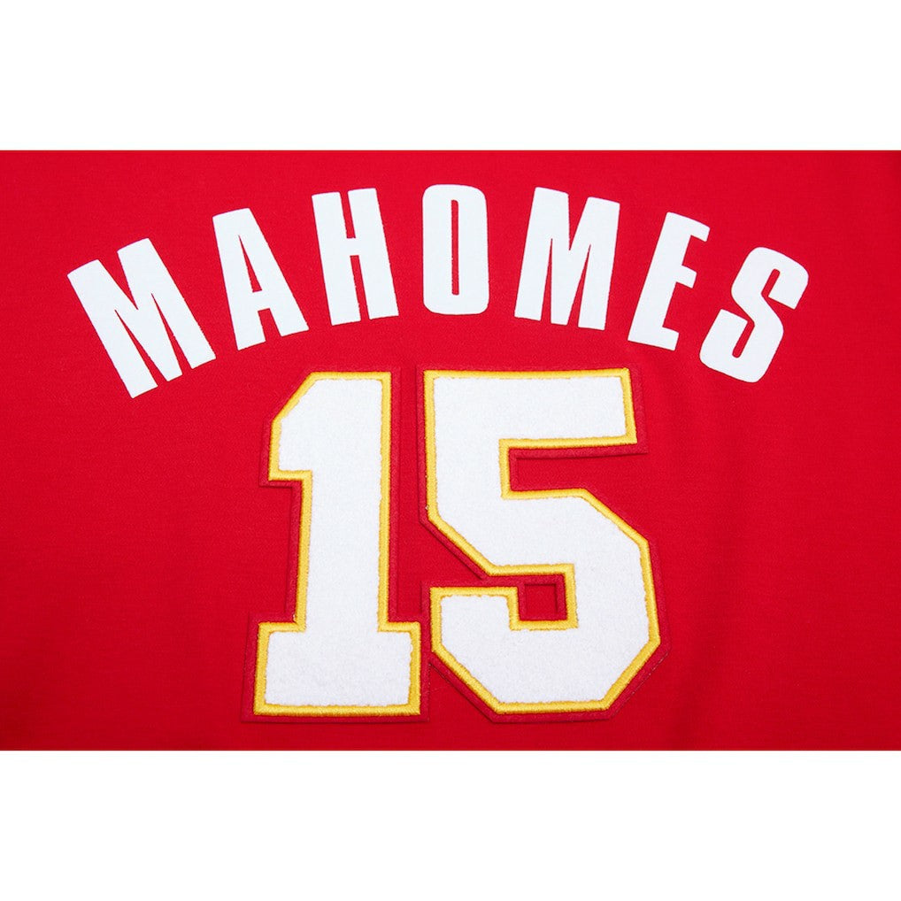 Kansas City Chiefs  Patrick Mahomes  Pro Standard Player Name & Number Hoodie T-Shirt