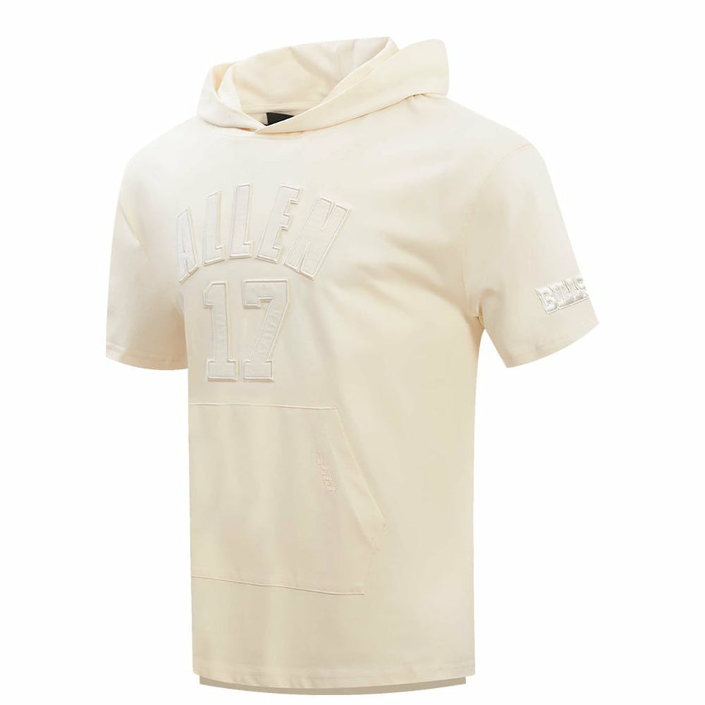 Buffalo Bills  Josh Allen  Player Name & Number Neutral Short Sleeve Pullover Hoodie