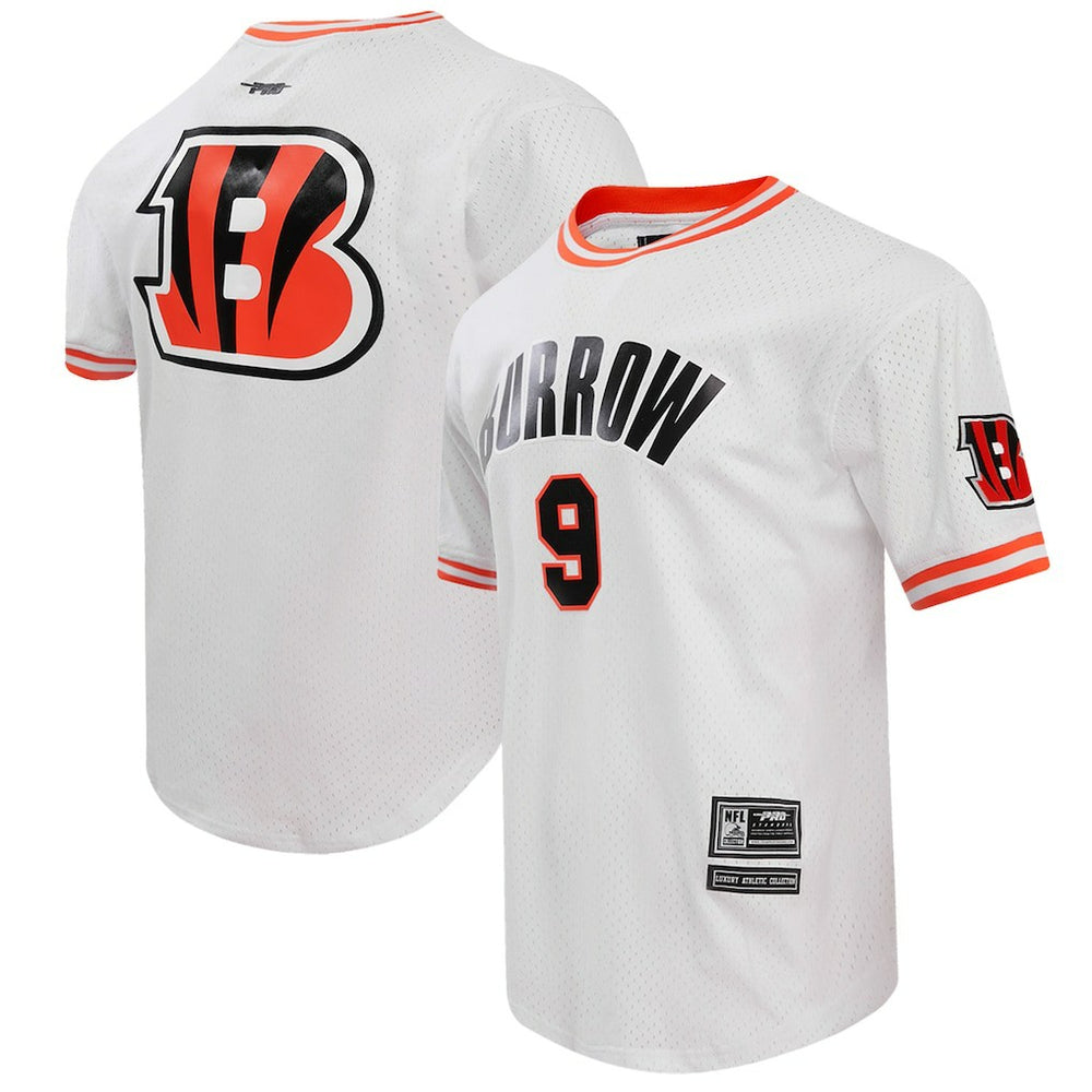 Cincinnati Bengals  Joe Burrow  Pro Standard Player Name & Number Mesh T-Shirt