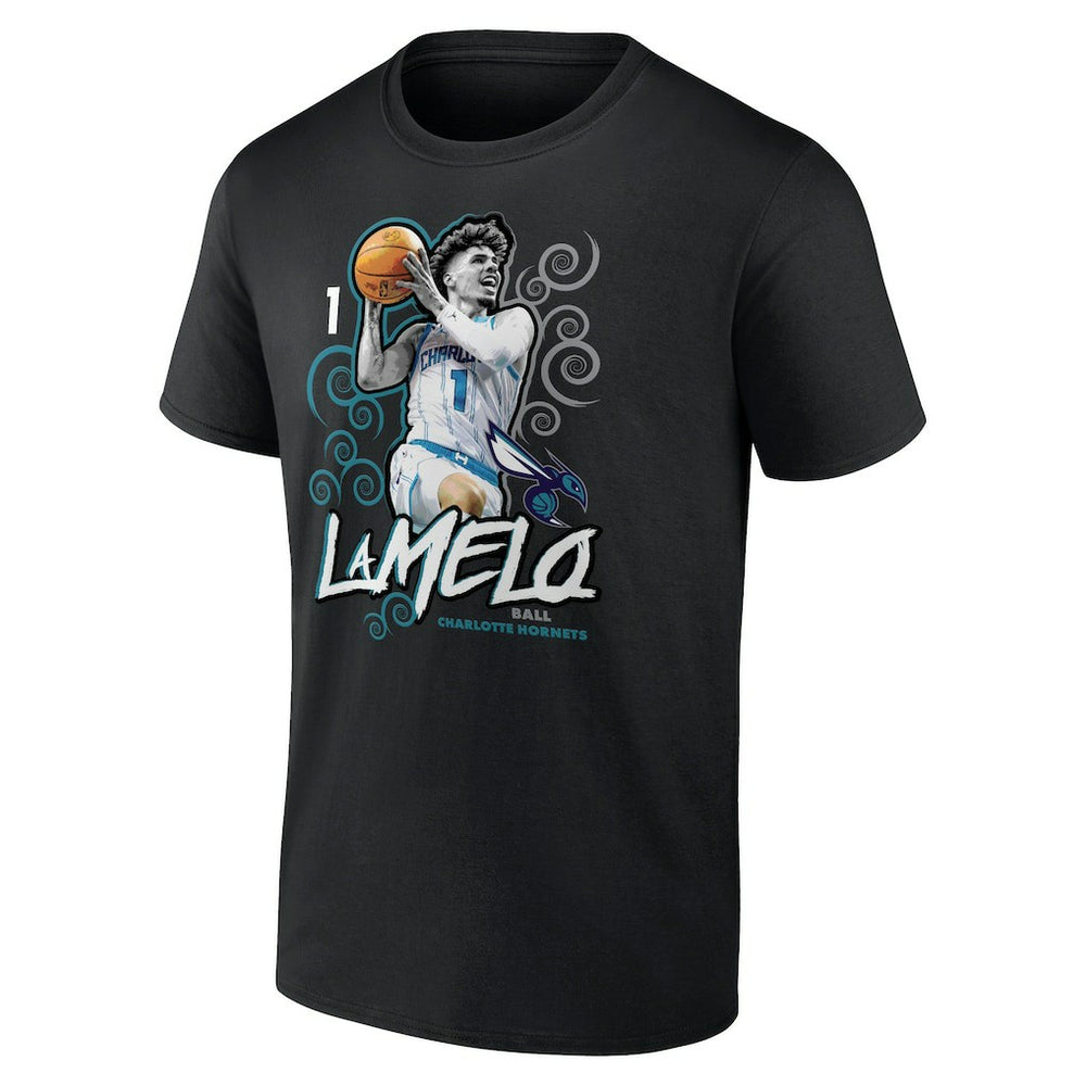 LaMelo Ball Charlotte Hornets Player Name & Number Competitor T-Shirt For Sale