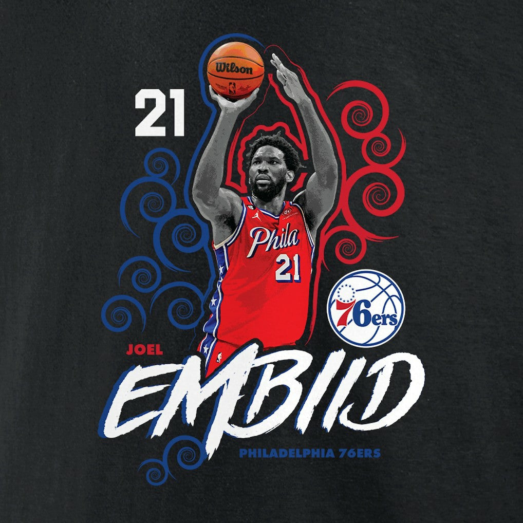 Joel Embiid Philadelphia 76ers Competitor T-Shirt Outlet