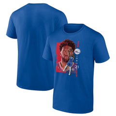 Joel Embiid Philadelphia 76ers Player Name & Number Jump Pass T-shirt For Sale