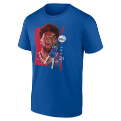 Joel Embiid Philadelphia 76ers Player Name & Number Jump Pass T-shirt For Sale