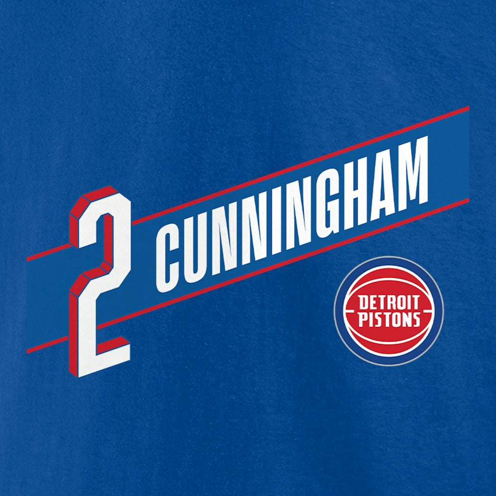 Cade Cunningham Detroit Pistons Full-Court Press Name & Number T-Shirt sale New