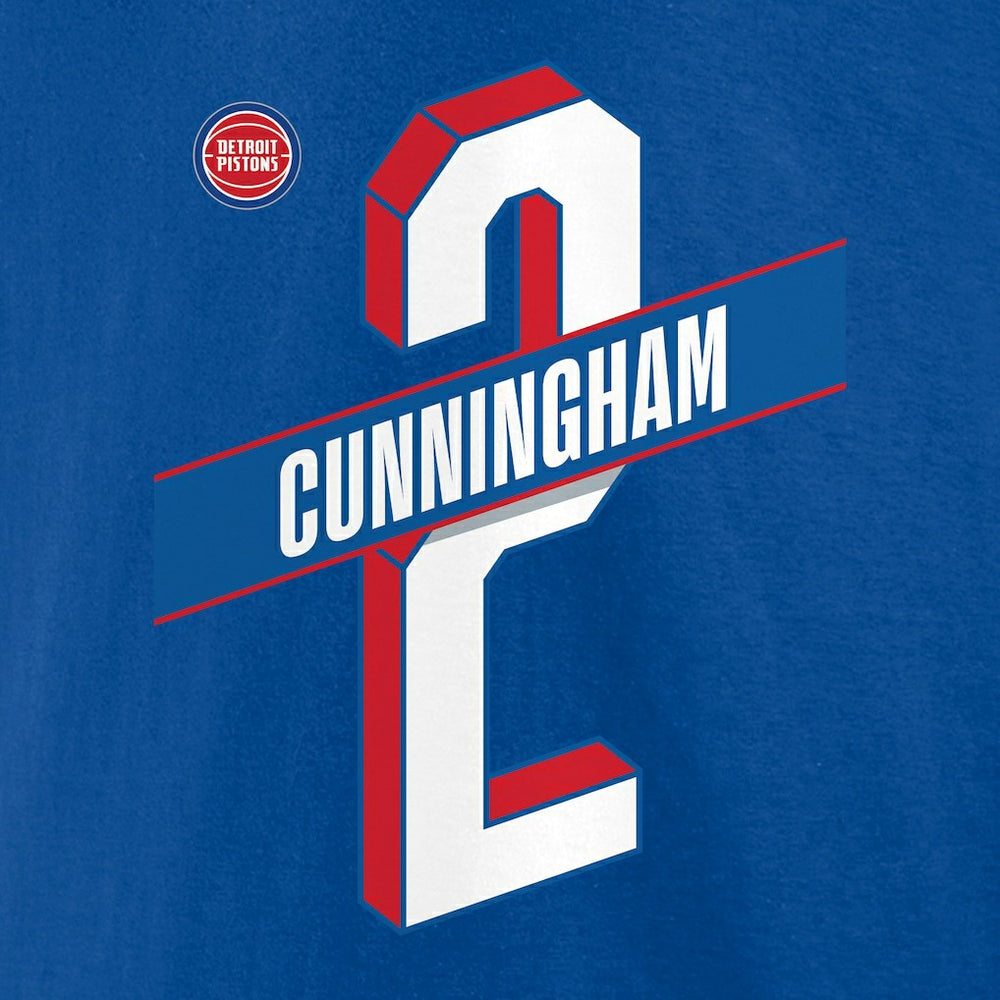 Cade Cunningham Detroit Pistons Full-Court Press Name & Number T-Shirt sale New