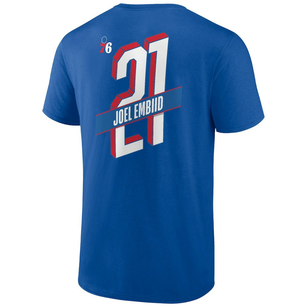 Joel Embiid Philadelphia 76ers Full-Court Press Name & Number T-Shirt Online