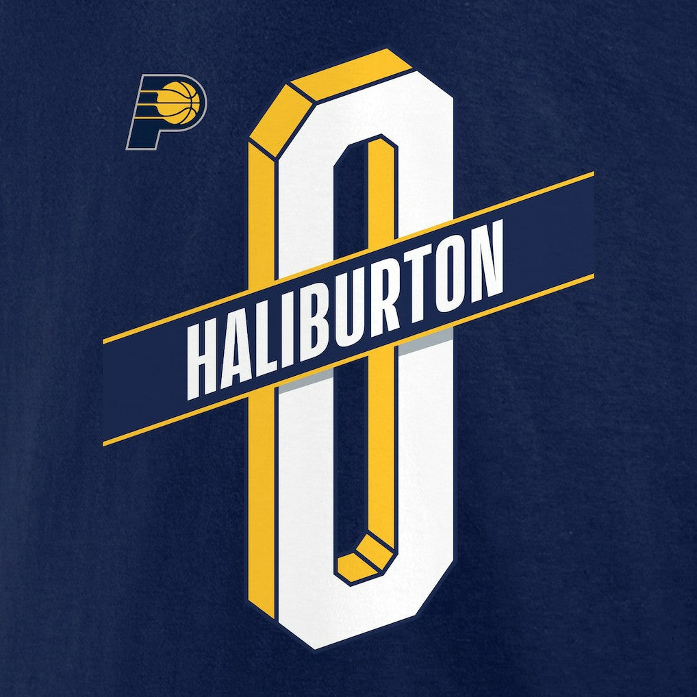 Tyrese Haliburton Indiana Pacers Full-Court Press Name & Number T-Shirt Outlet